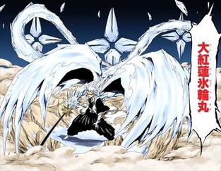 BLEACH20巻 日番谷冬獅郎 大人化 四界氷結 全ての天は俺の支配下だ