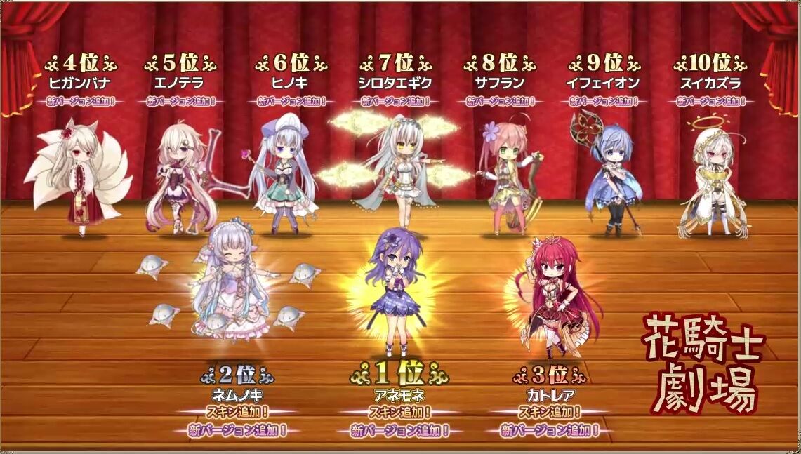 花騎士 アネモネ1位おめでとう どろろんの花騎士ブロマガ