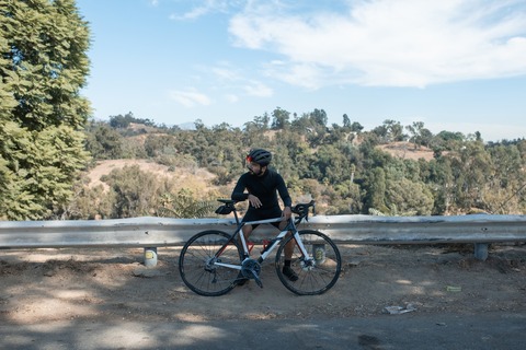 mountain journey on bike