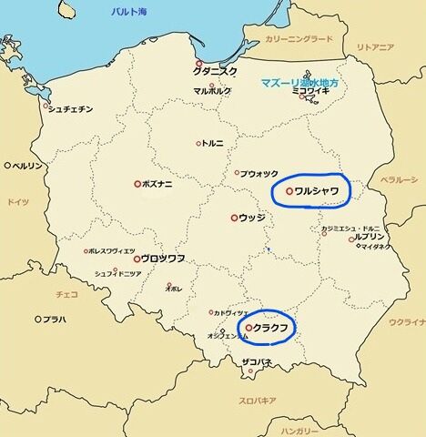 ポーランド地図