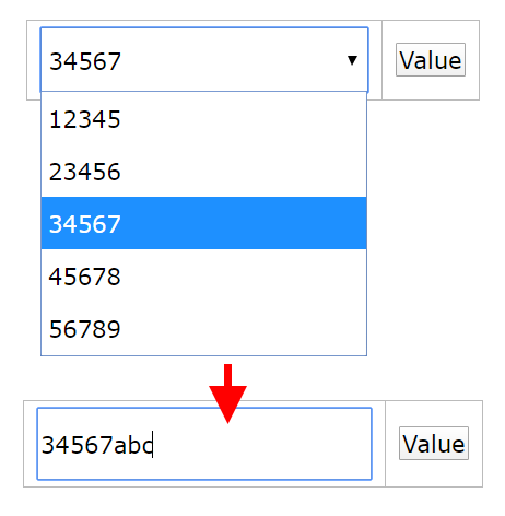 ダブルクリックすると Input になって任意入力可能な Select まだプログラマーですが何か