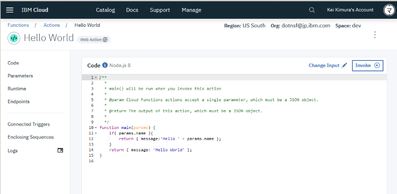Ibm Cloud Functions の Node Js で外部パッケージを使う まだプログラマーですが何か