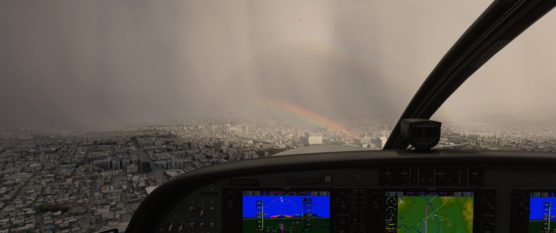 MSFS2024_202602_48RainbowAtKyotoCity