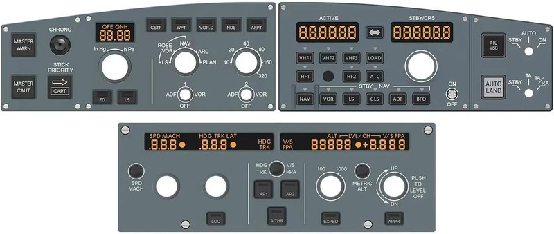 Amazon_WINGFLEX A320 EFIS FCU RMP Set
