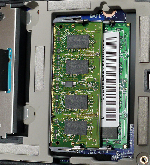 PC-NJ70A DIMMスロット(2DIMM 状態)