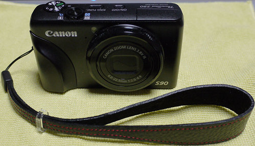 PowerShot S90 with AkiAsahi.com Strap (1)