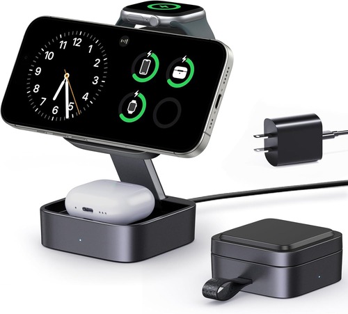 Amazon_KEEPRO MagSafe 3in1 Wireless Charger Black