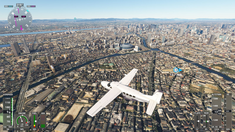 MSFS2020_202402_101OsakaWowOverTaishoKu