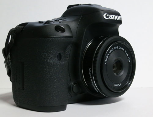 スマホ/家電/カメラCanon EF-S24mm f2.8 stm フード プロテクター付き