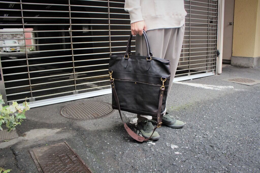 VASCO LEATHER NELSON 2WAY BAG ブラック