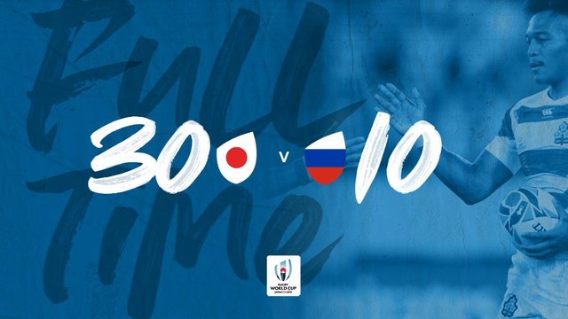 ラグビーw杯ロシア戦30-10