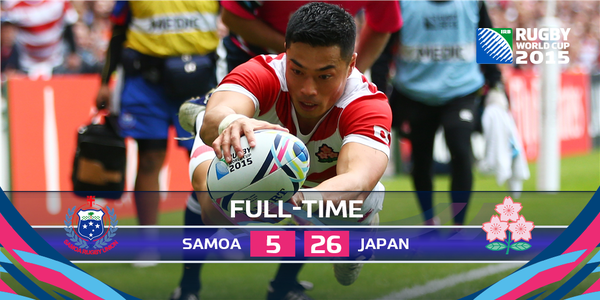 ラグビー日本サモア