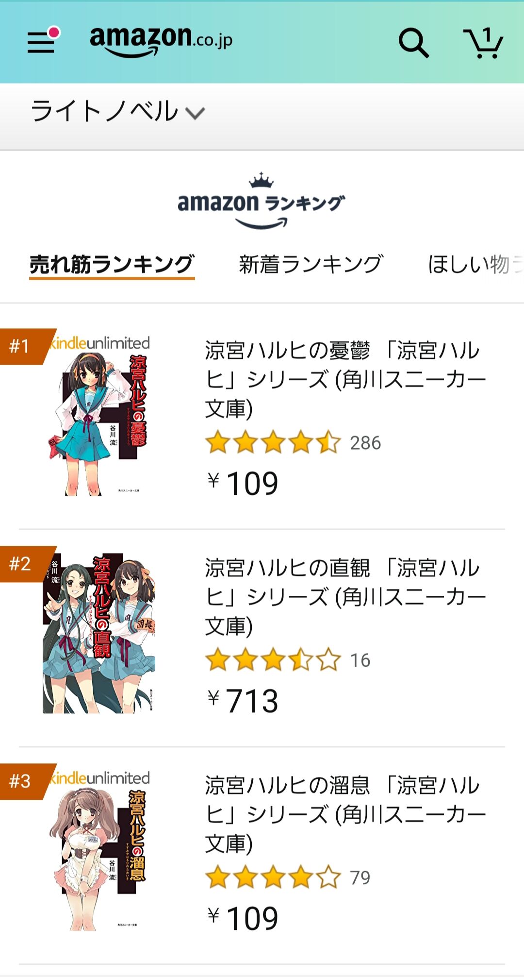 朗報 涼宮ハルヒの直観 が発売されたことで Kindleunlimitedの売れ筋ランキング13位まで独占 同人速報 朗報 涼宮ハルヒの直観 が発売されたことで Kindleunlimitedの売れ筋ランキング13位まで独占 同人速報