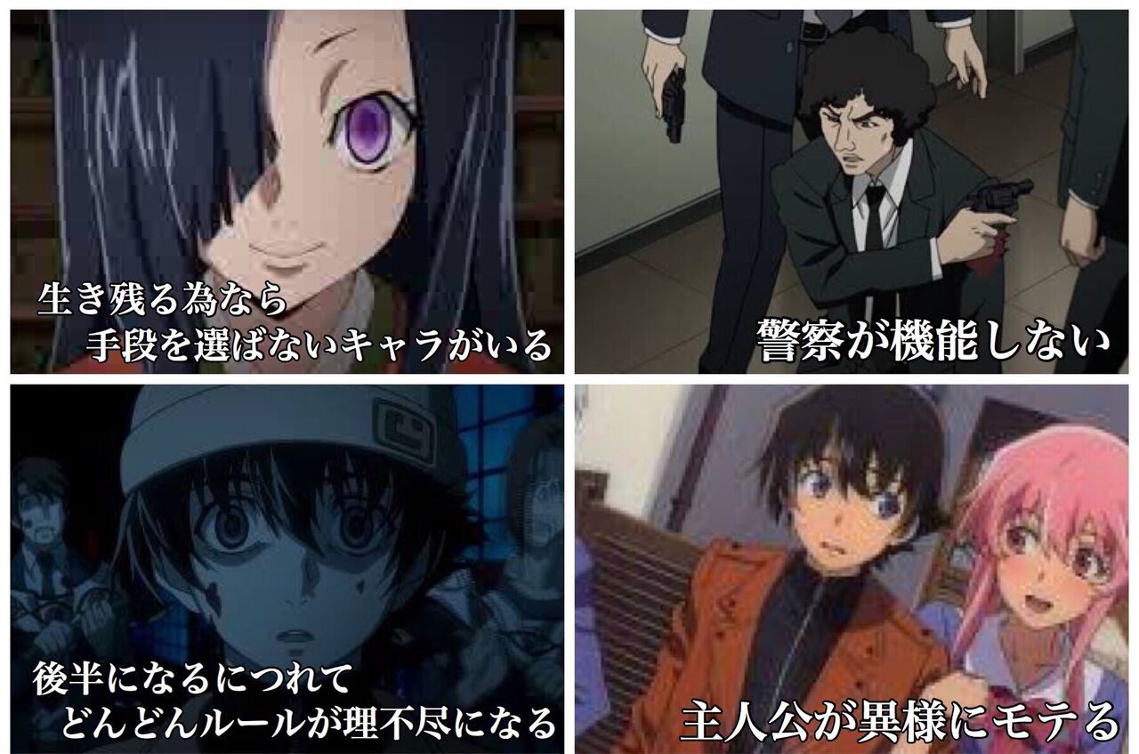 悲報 デスゲーム漫画廃れる 同人速報