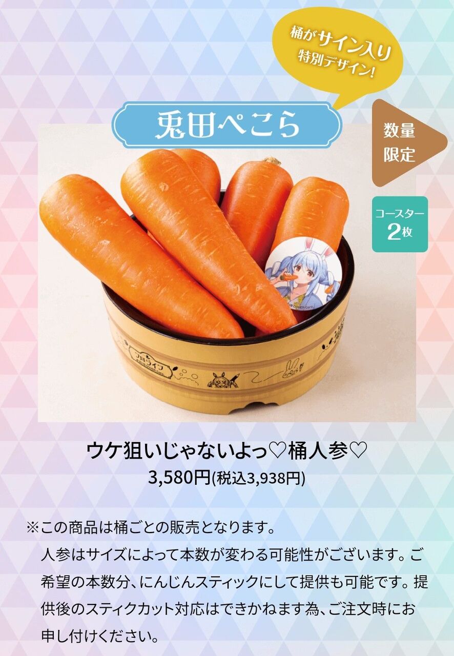 本日限定】ホロライブ 極楽湯 コラボ プロライフ 兎田ぺこら 桶