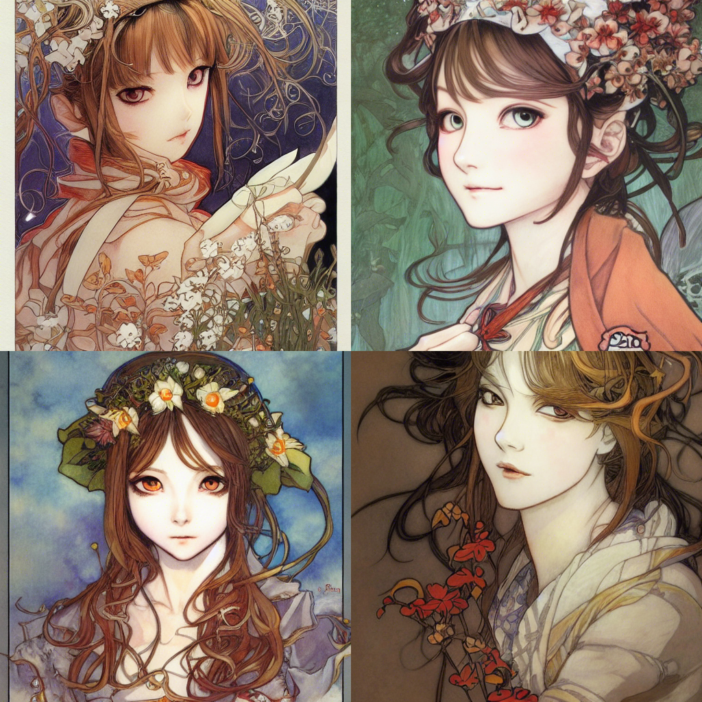 Aiイラストレーター 水木ミュシャ先生などに絵師並みに綺麗な作品を描いて貰うための 呪文 を検討してみる 同人速報