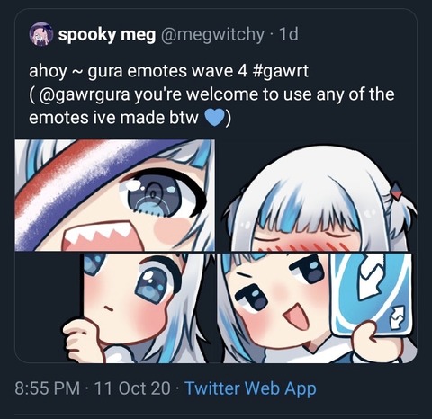 ホロライブ サメちゃんのアーカイブが非公開になった原因は 配信内で使用されたfaスタンプがトレスだったためか なおスタンプ提供者はすでに垢消し済み 同人速報