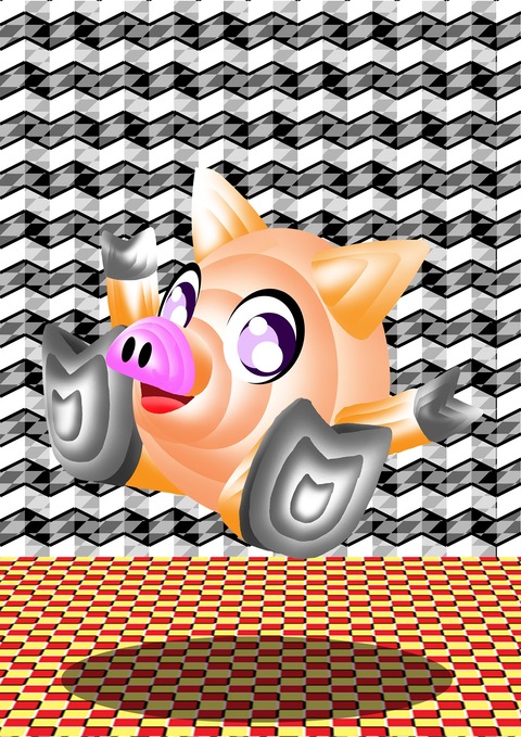 ピッグ・イラスト－４