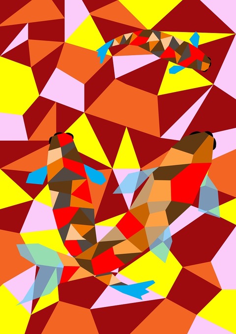 立体－鯉アート－４