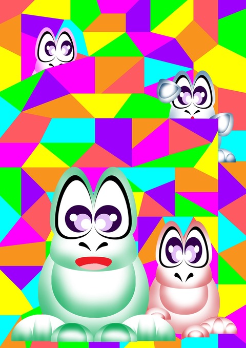 ひょうたんガエル＆招き猫－１