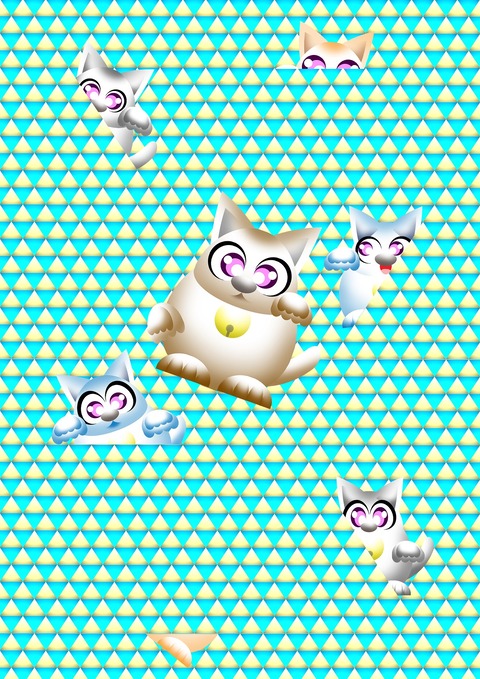 ひょうたんガエル＆招き猫－６