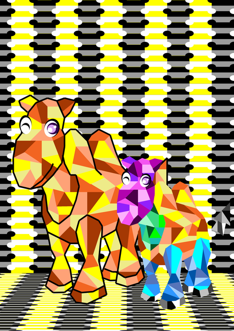 (P)立体ラクダ－８