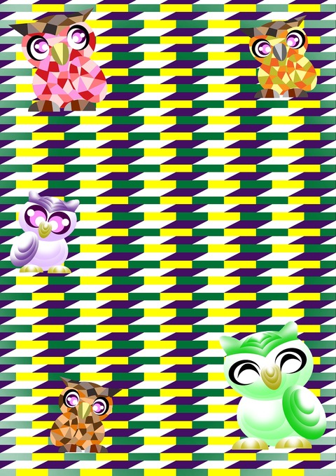 数色ライン×－４