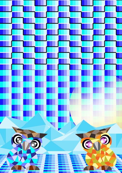 立体フクロウ－３