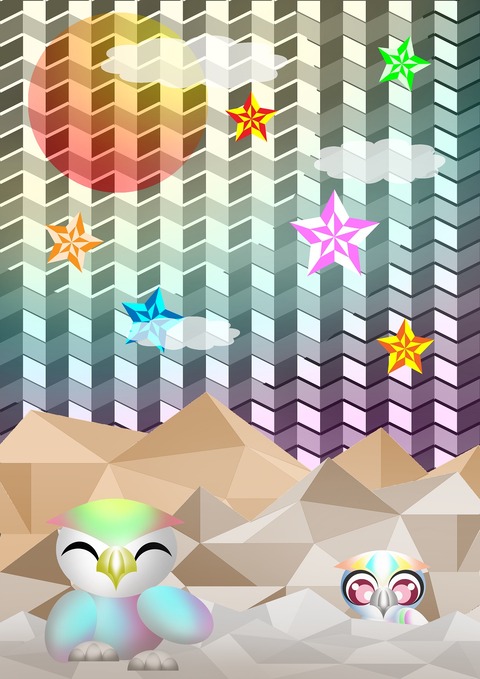 スプレーアート~フクロウ~-10