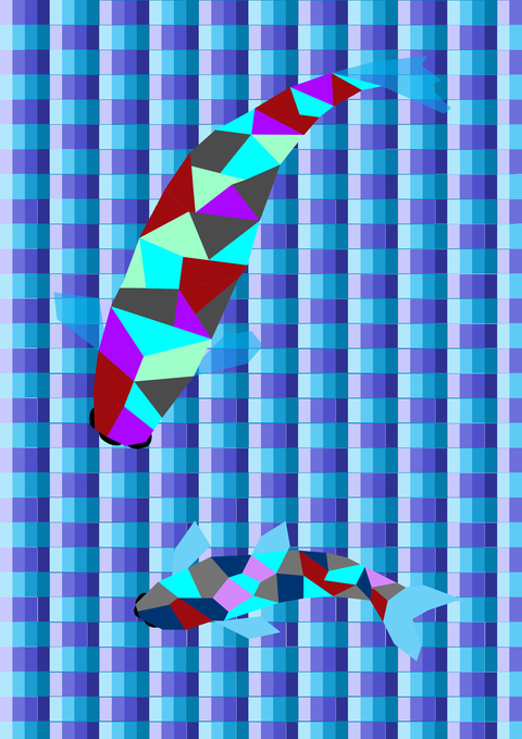 立体－鯉アート－８