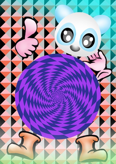 渦巻き＆輝きアート－12