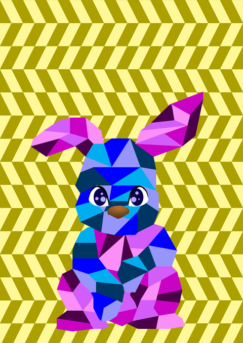 立体ウサギ－２