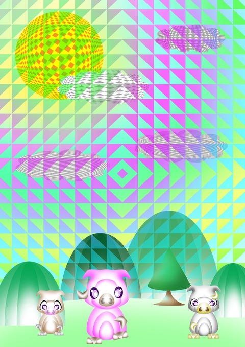 三角形グラデーション－11