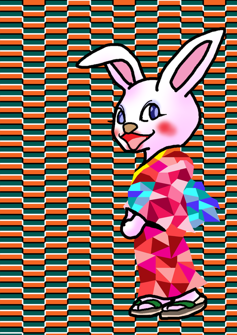 (P)浴衣ウサギ－５