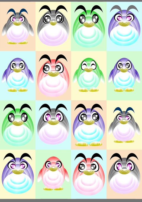 ペア捜しアート－６【５ペア３外れ】