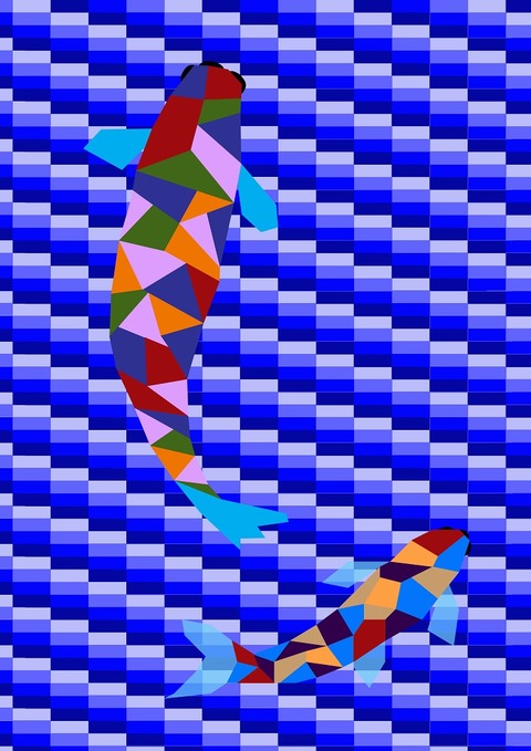 立体－鯉アート－９