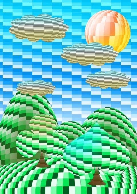 デフォルメ風景1-昼