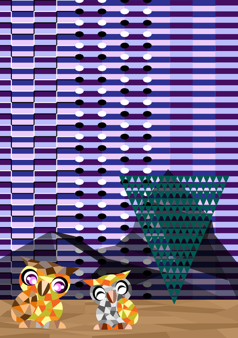 立体フクロウ－12