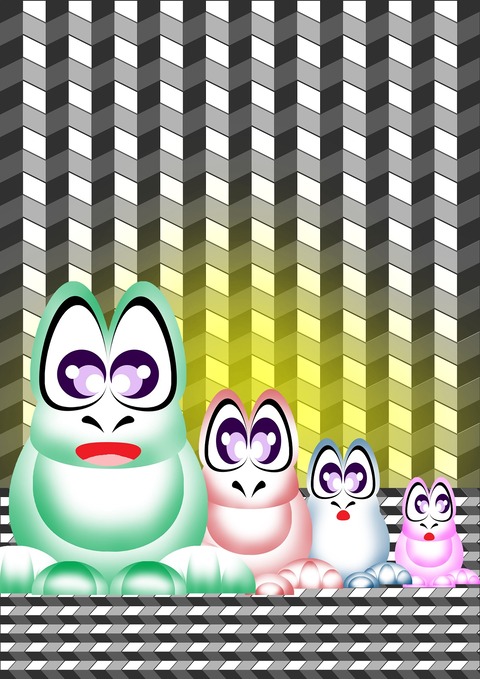 ひょうたんガエル＆招き猫－４