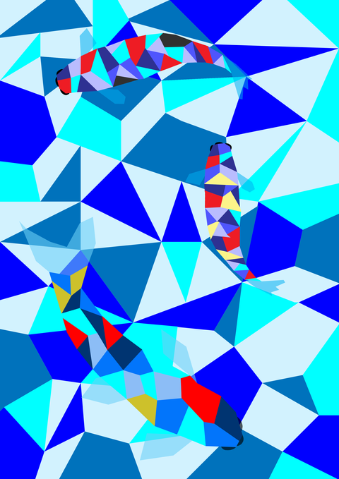 立体－鯉アート－２