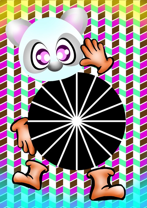 渦巻き＆輝きアート－６