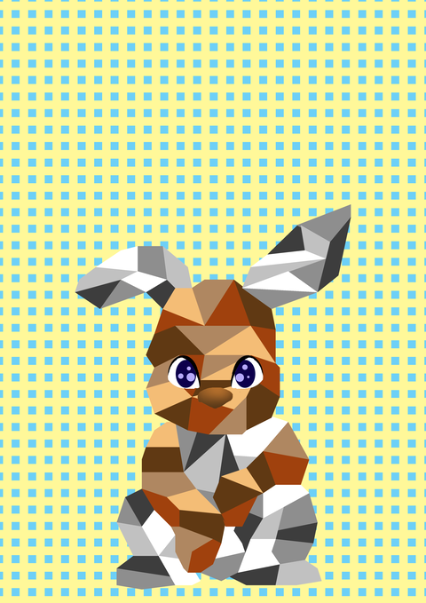 立体ウサギ－８