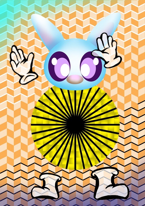 渦巻き＆輝きアート－５