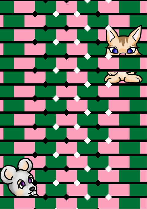 ひし形斑点滅－６