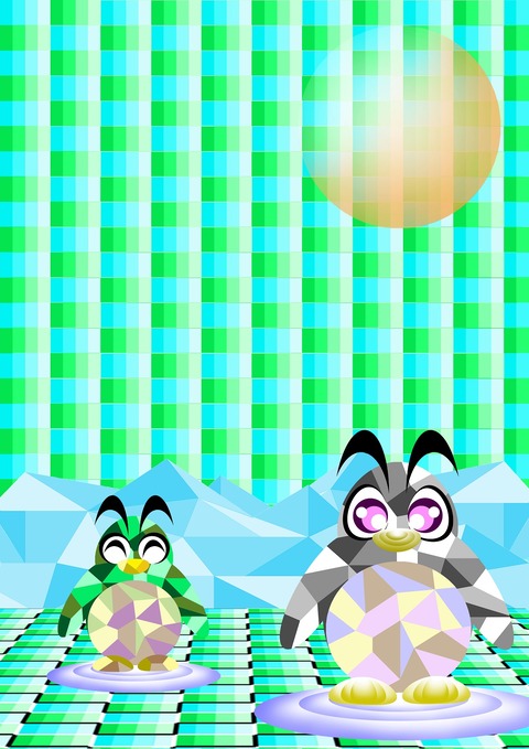 立体ペンギン－３
