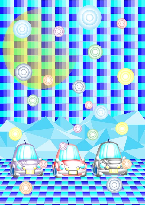 大きなパンダの仲閒は？ だまし絵気分のイラスト日記～Doumeiのブログ～