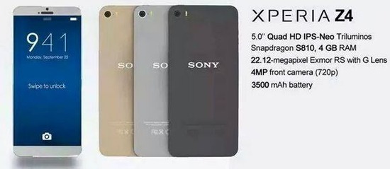 Xperia Z4 SO-04G docomoデザイン
