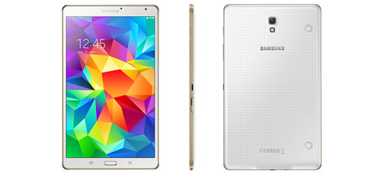 大型GALAXY S5のようなデザインのGALAXY Tab S