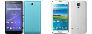 「XPERIA ZL2 SOL25」「GALAXY S5 SCL23」の2トップ