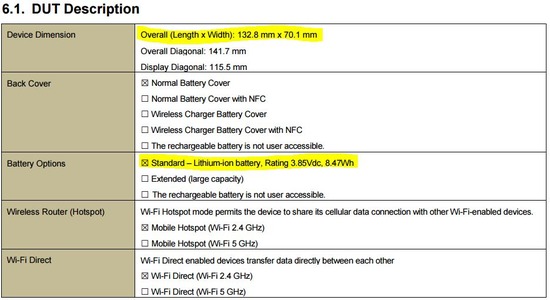 SC-01Hのバッテリー容量は2200mAh